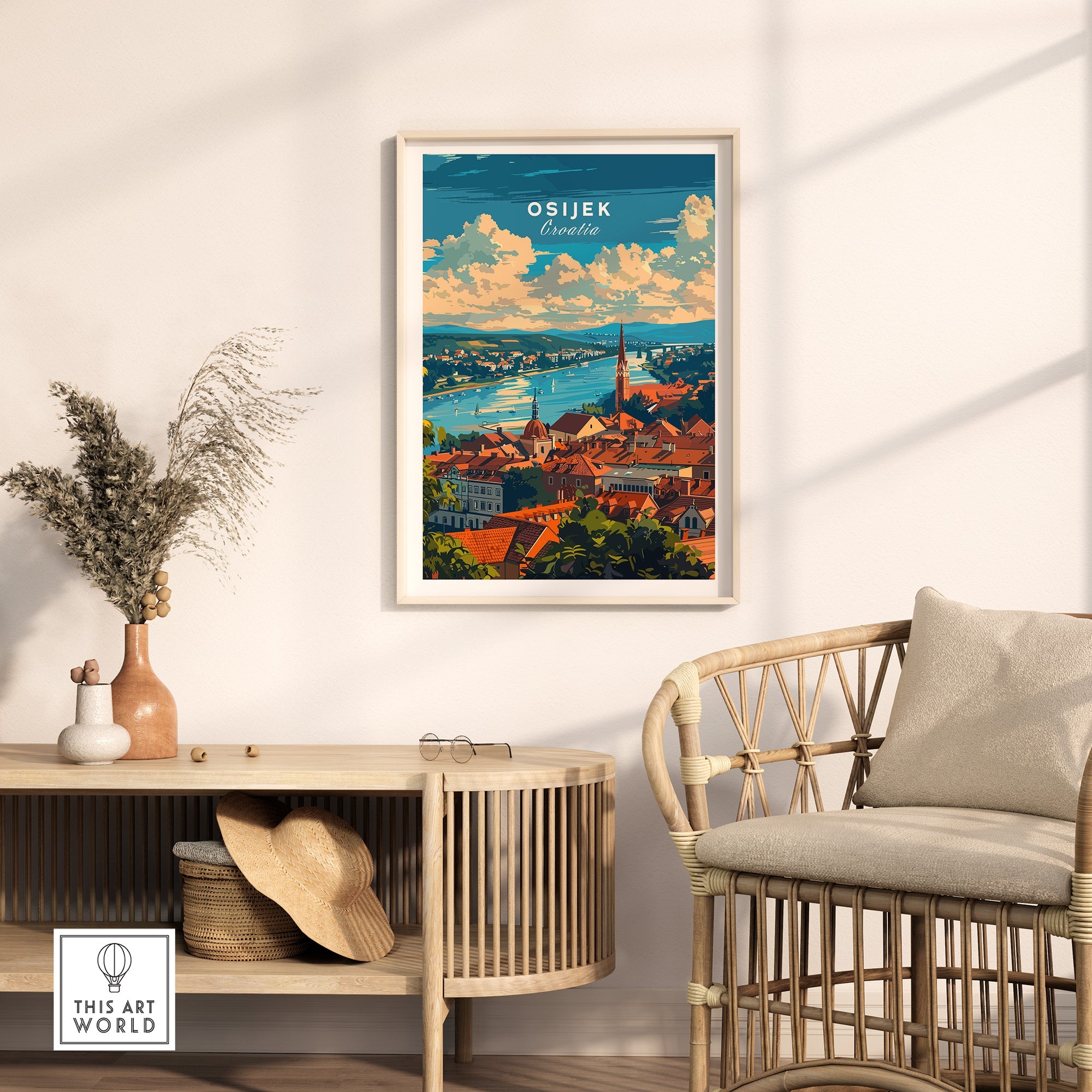 Osijek Croatia Poster-This Art World