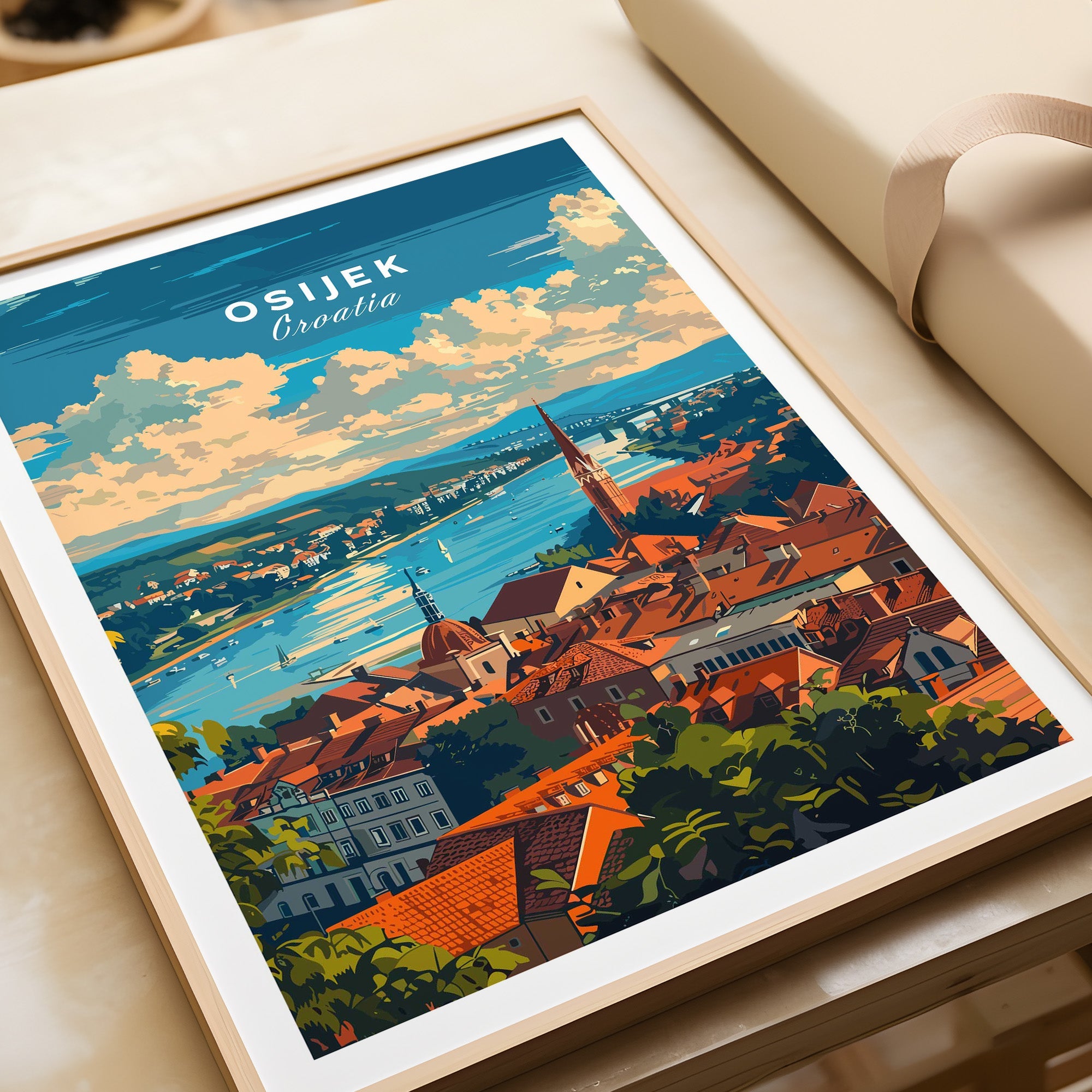 Osijek Croatia Poster-This Art World