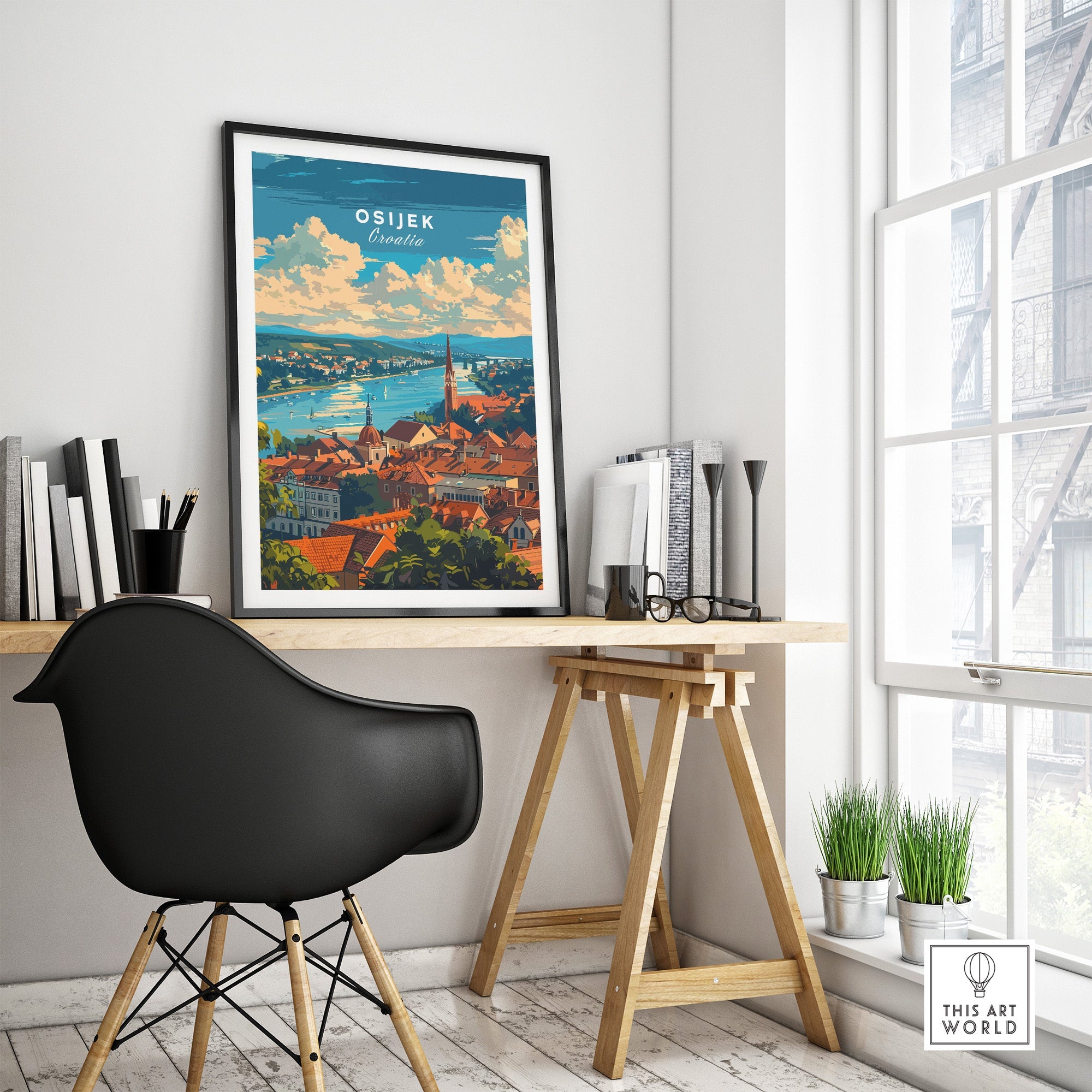 Osijek Croatia Poster-This Art World