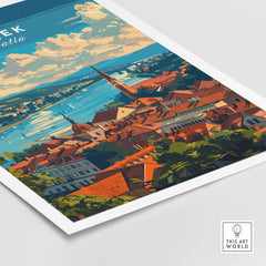 Osijek Croatia Poster-This Art World