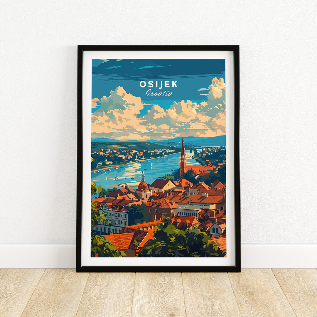 Osijek Croatia Poster-This Art World