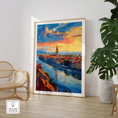 Osijek Travel Poster Croatia-This Art World