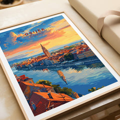 Osijek Travel Poster Croatia-This Art World