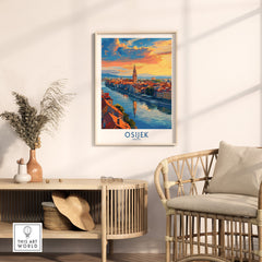 Osijek Travel Print Croatia-This Art World
