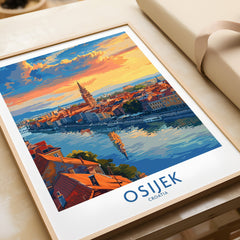Osijek Travel Print Croatia-This Art World