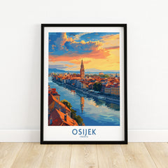 Osijek Travel Print Croatia-This Art World