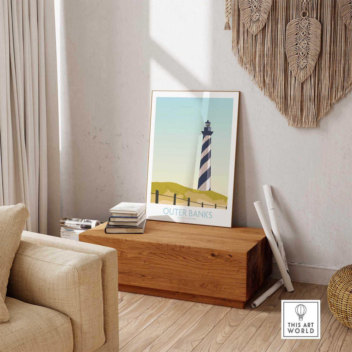 Outer Banks Minimalist Art Print-This Art World