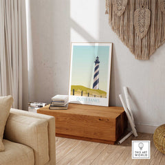 Outer Banks Minimalist Art Print-This Art World