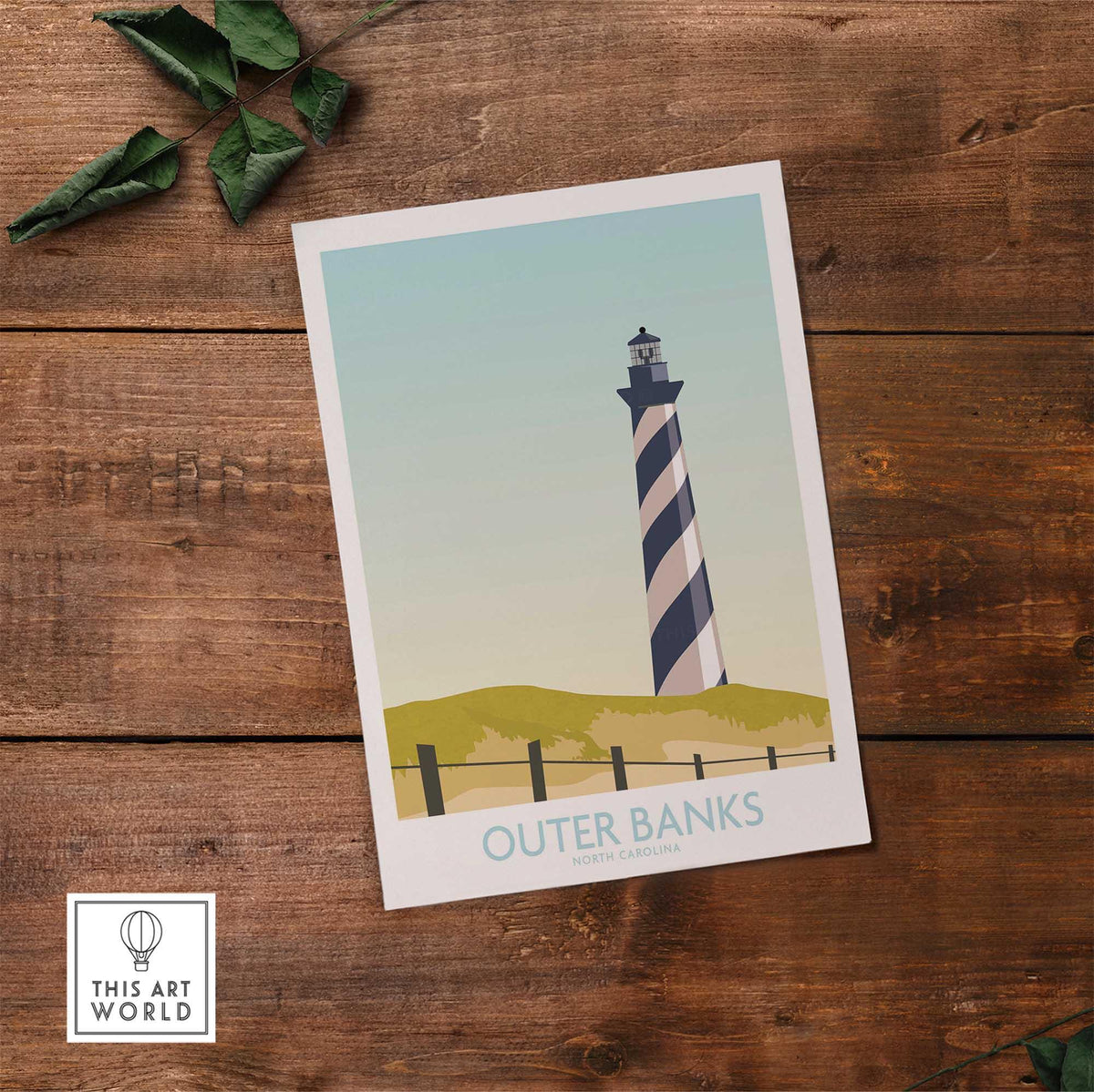 Outer Banks Minimalist Art Print-This Art World