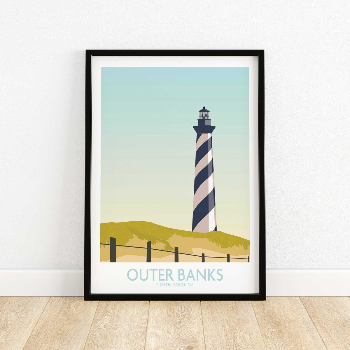 Outer Banks Minimalist Art Print-This Art World
