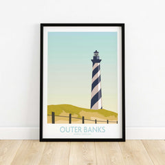 Outer Banks Minimalist Art Print-This Art World