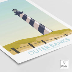 Outer Banks Minimalist Art Print-This Art World
