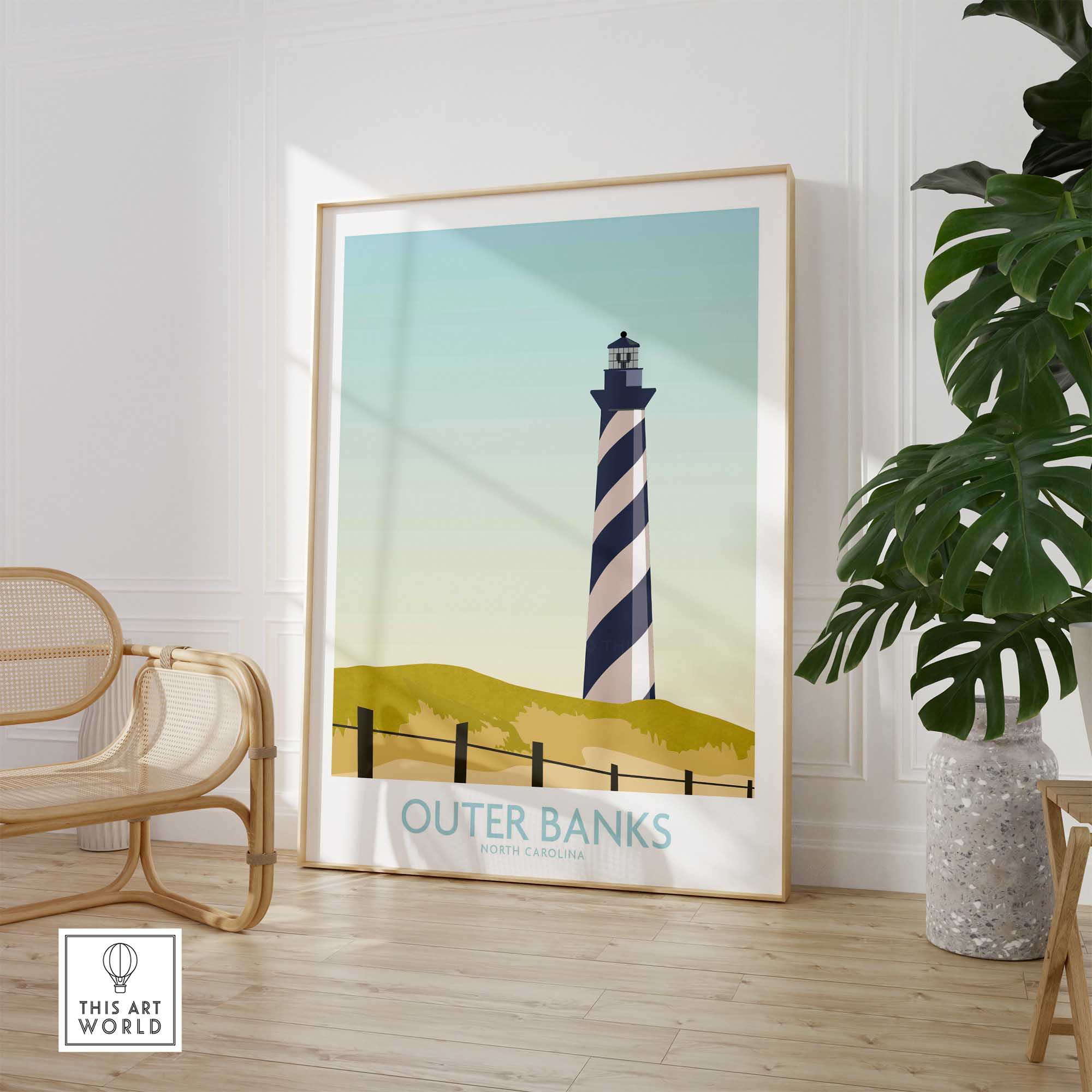Outer Banks Minimalist Art Print-This Art World