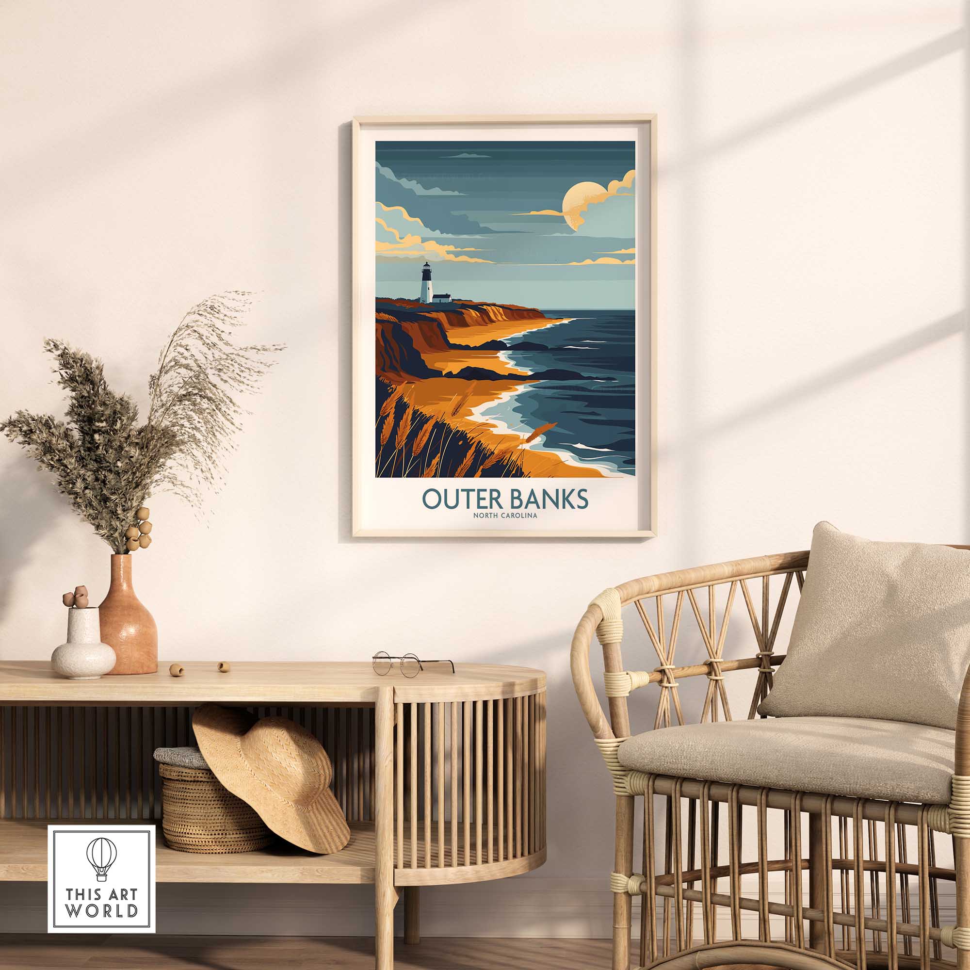 Outer Banks Travel Poster-This Art World