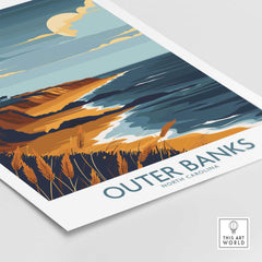 Outer Banks Travel Poster-This Art World