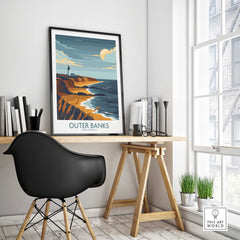 Outer Banks Travel Poster-This Art World