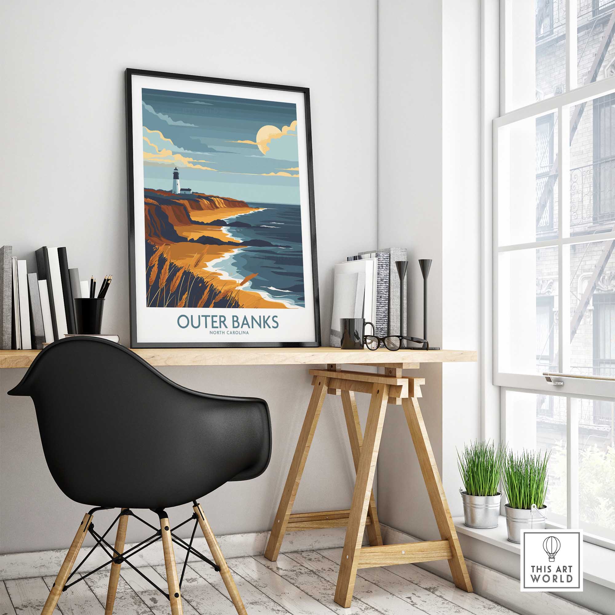 Outer Banks Travel Poster-This Art World
