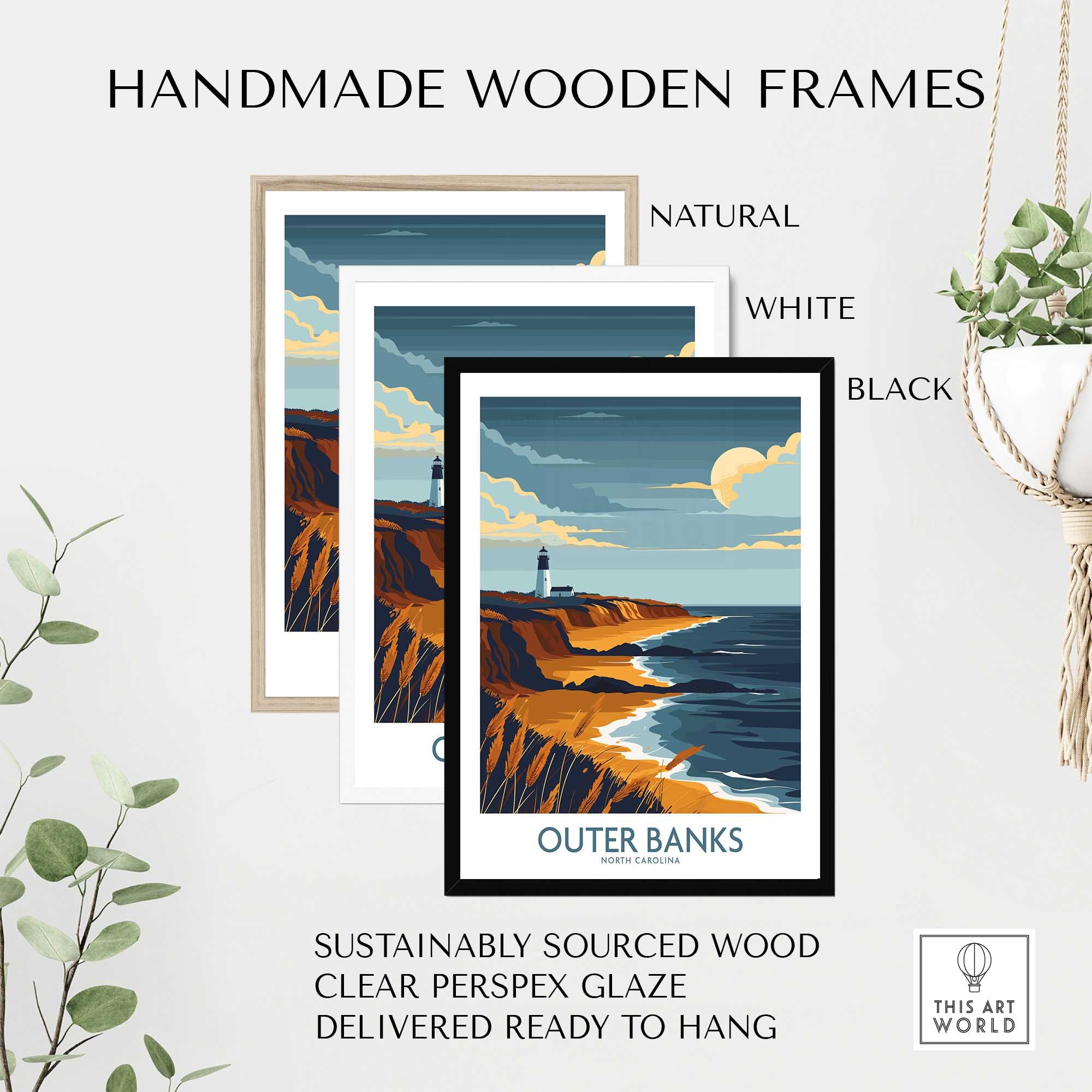 Outer Banks Travel Poster-This Art World