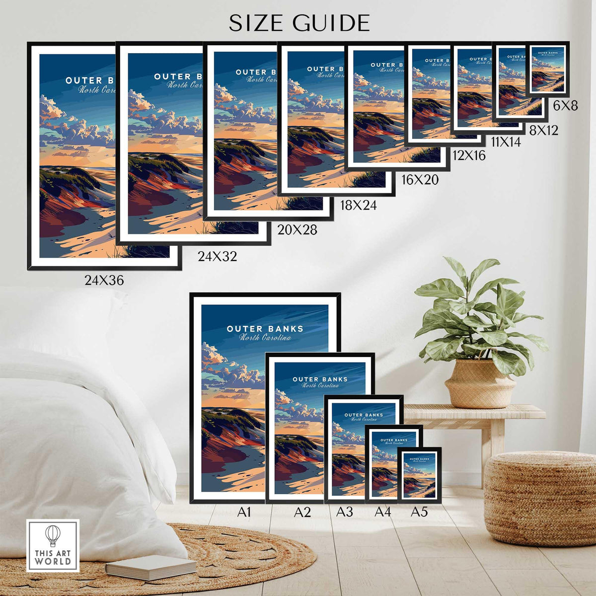 Outer Banks Wall Art North Carolina-This Art World