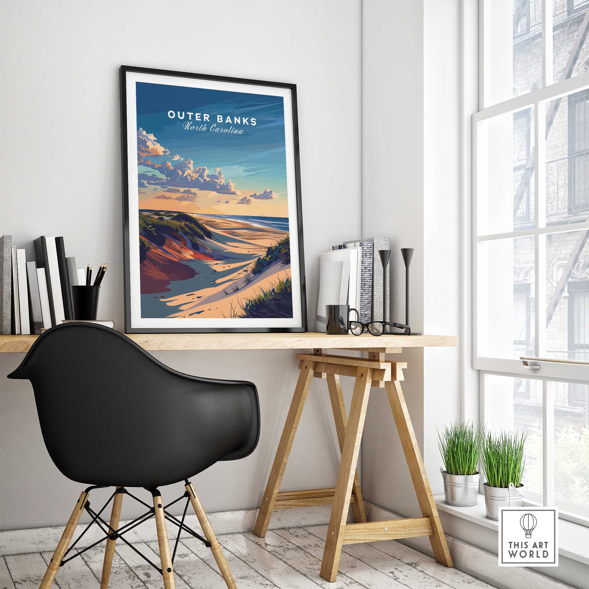 Outer Banks Wall Art North Carolina-This Art World