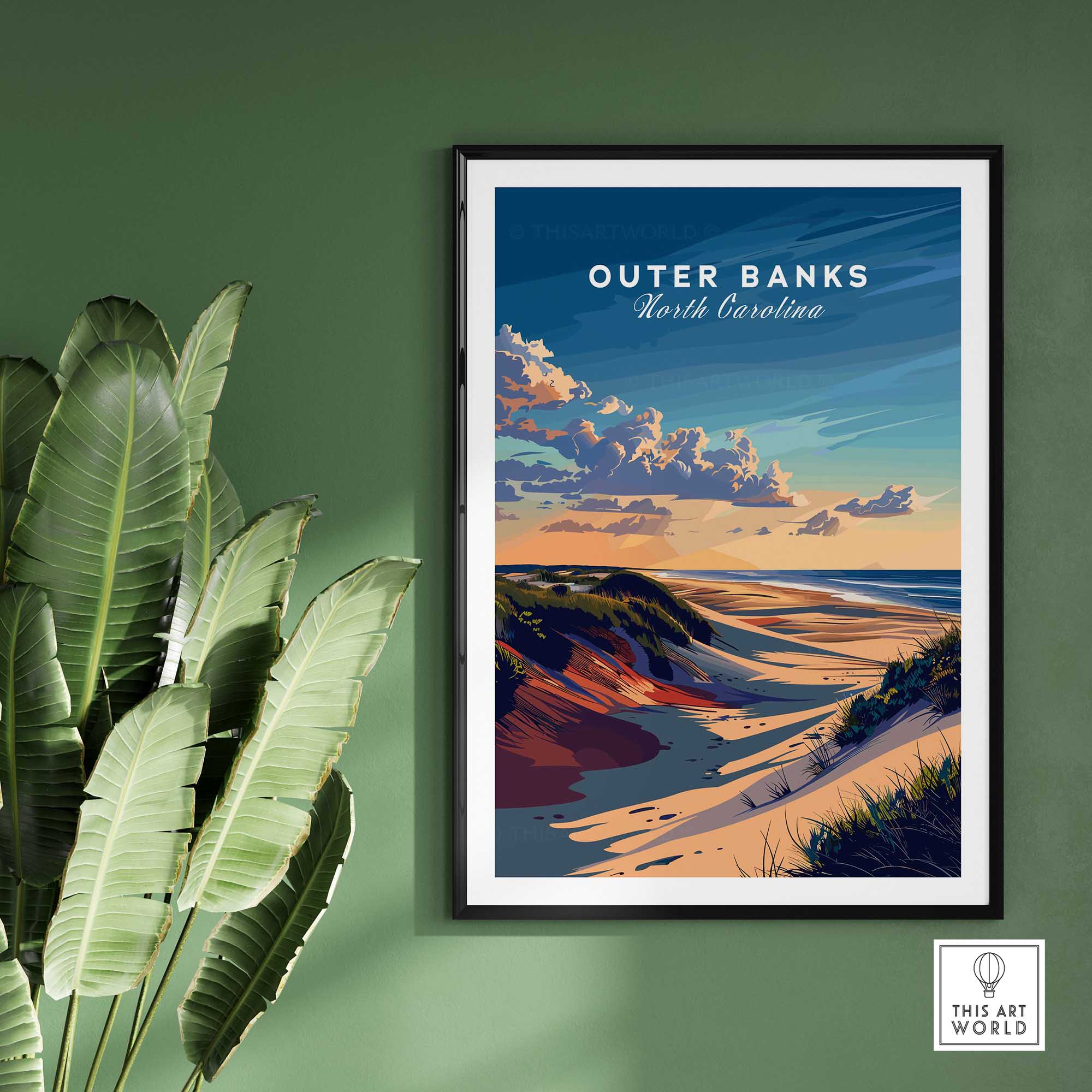 Outer Banks Wall Art North Carolina-This Art World