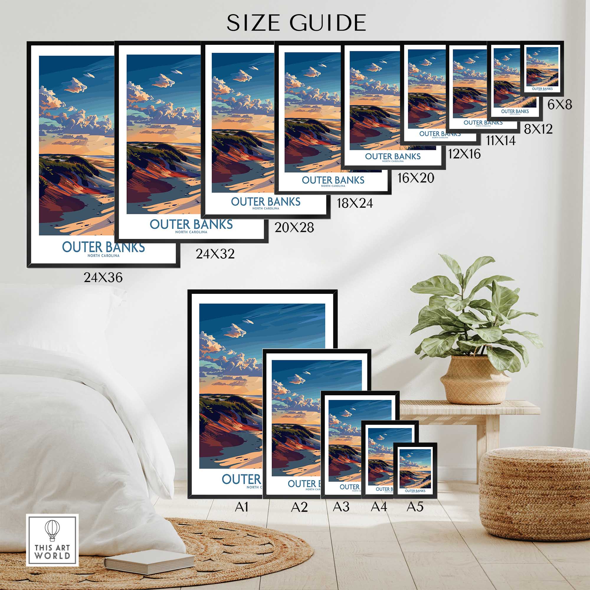 Outer Banks Wall Art Print-This Art World