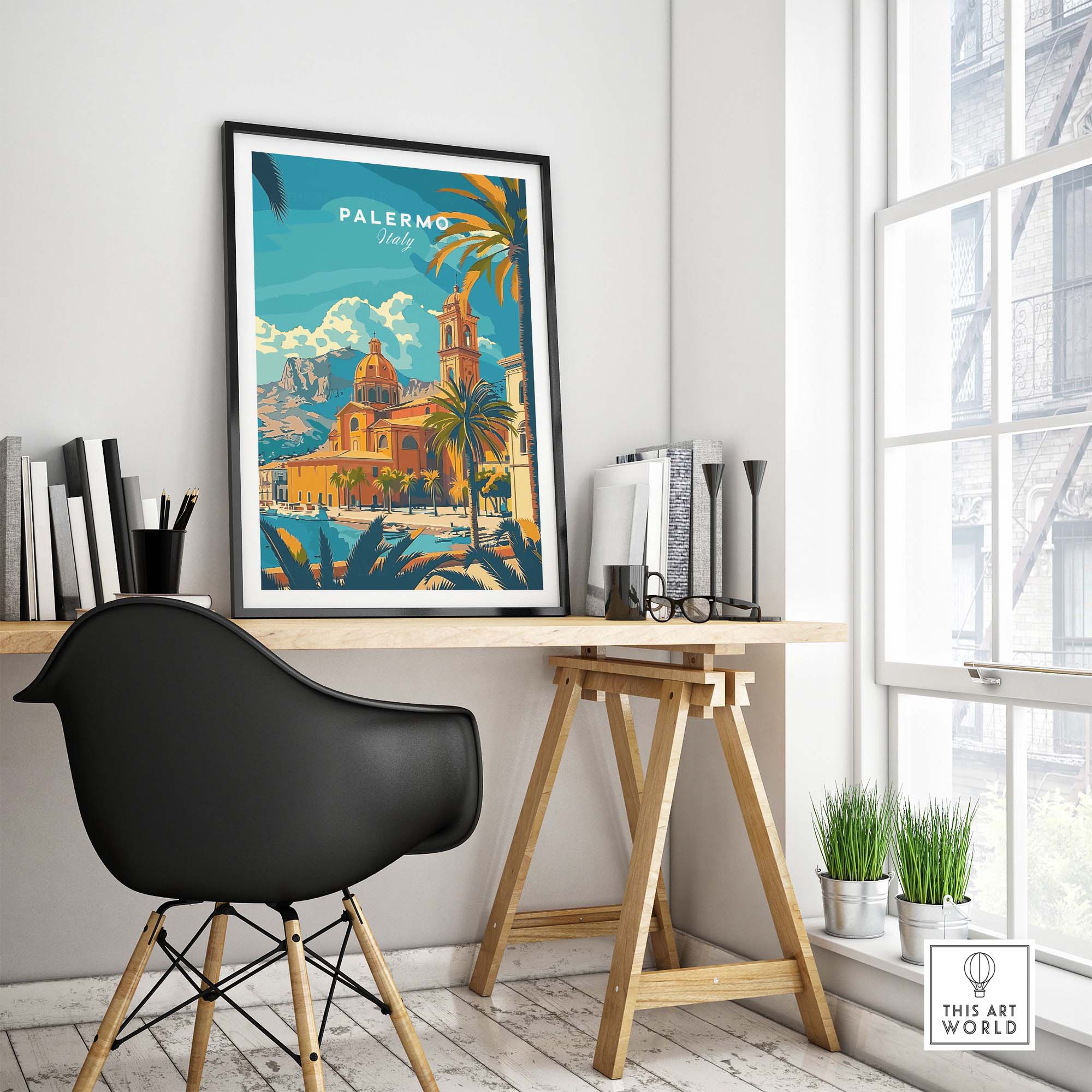 Palermo Travel Poster