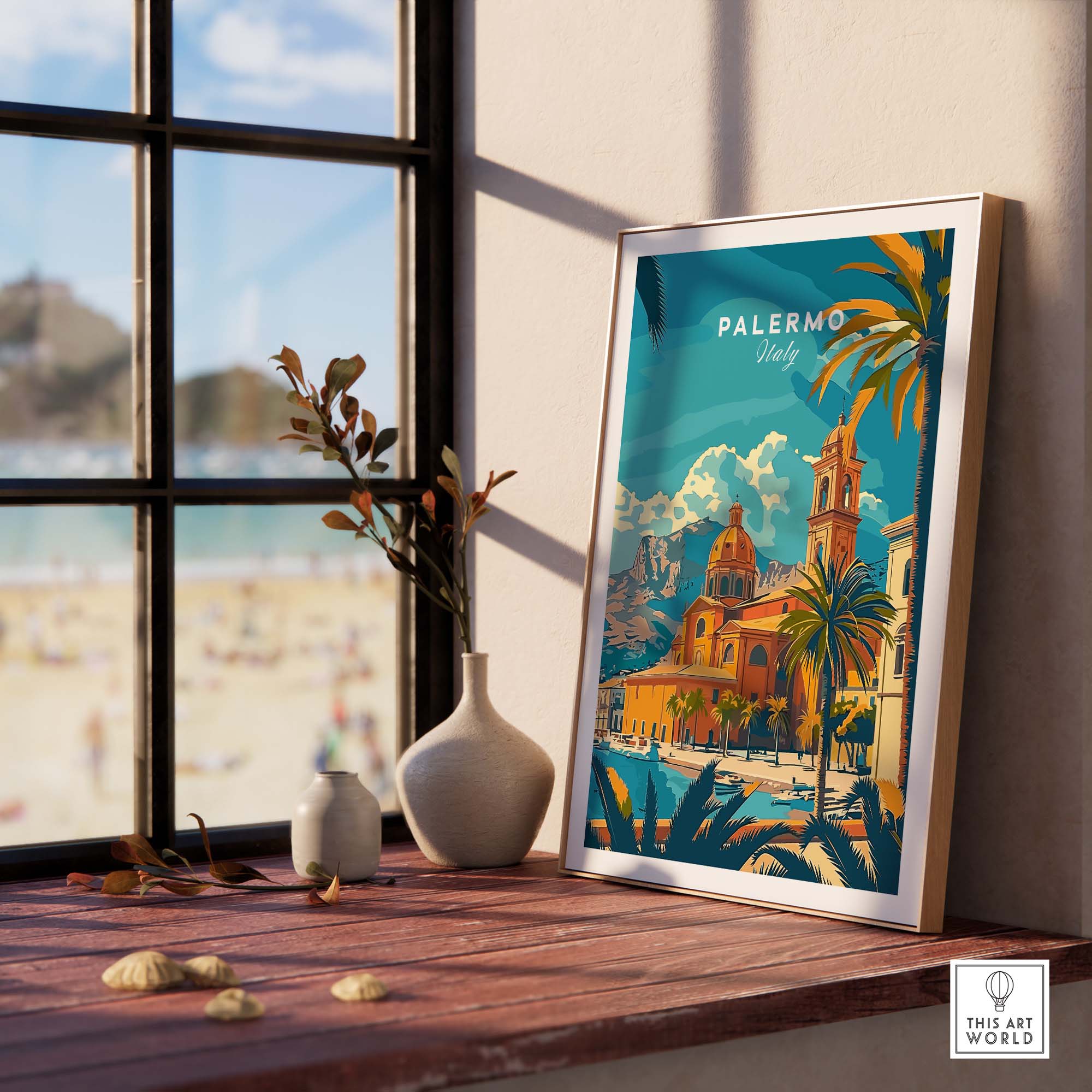 Palermo Travel Poster