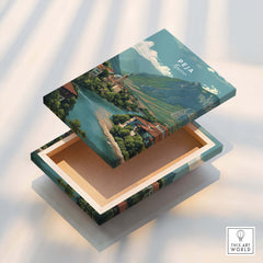 Peja Rugova Gorge Canvas Print | Balkan Landscape Decor decorative box showcasing beautiful Balkan landscape art.