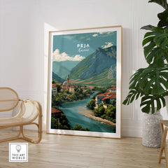 Peja Rugova Gorge Canvas Print | Balkan Landscape Decor showcasing a stunning Balkan mountain landscape.