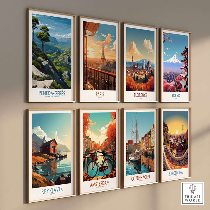 Peneda-Gerês Portugal Art Print | Rocky Landscape Poster displayed among various city art prints