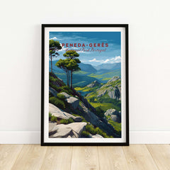 Peneda-Gerês Portugal Serra do Gerês View Print | Nature Park Wall Decor showcasing a stunning landscape and lush greenery.