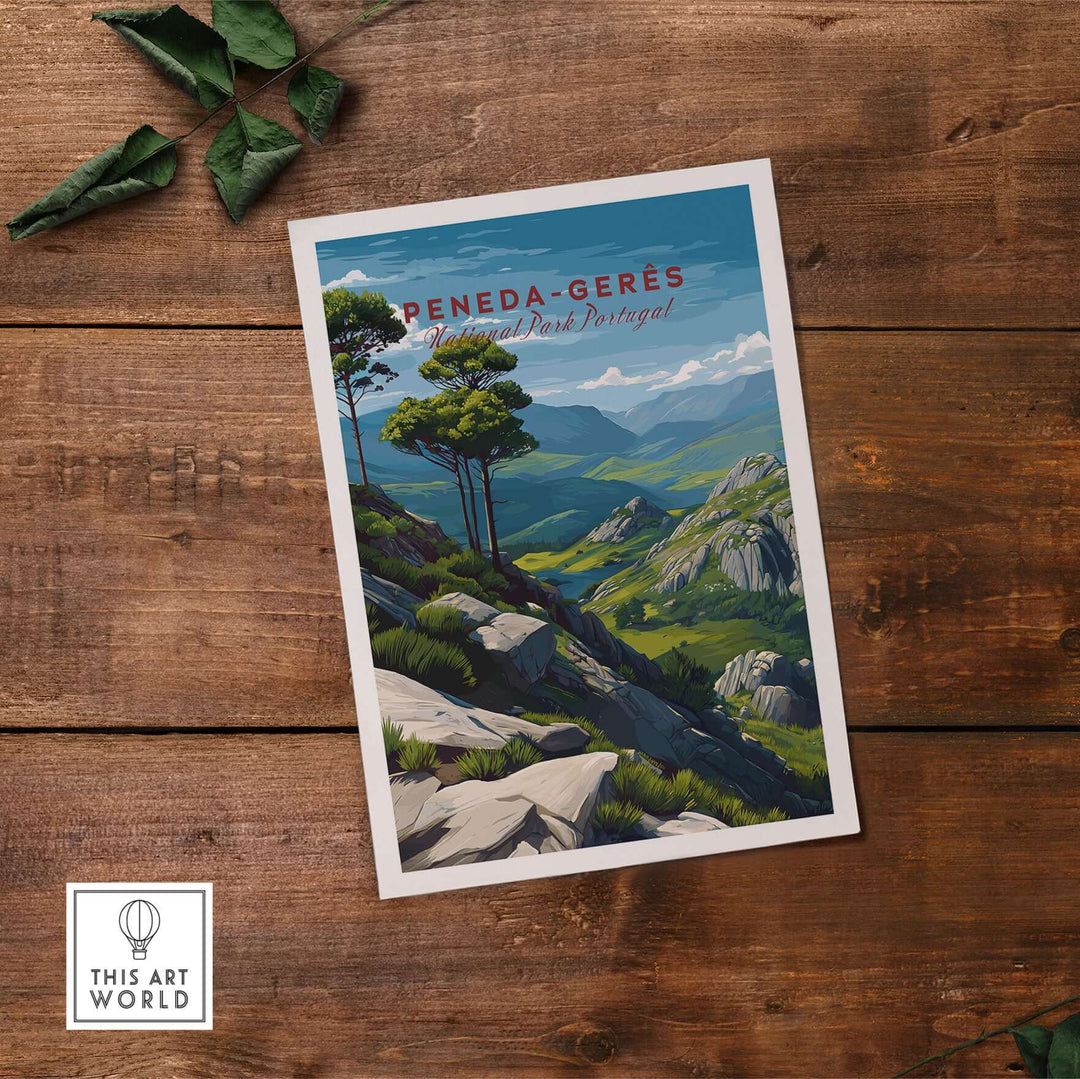 Peneda-Gerês Portugal Serra do Gerês View Print | Nature Park Wall Decor showcasing breathtaking mountain landscapes.