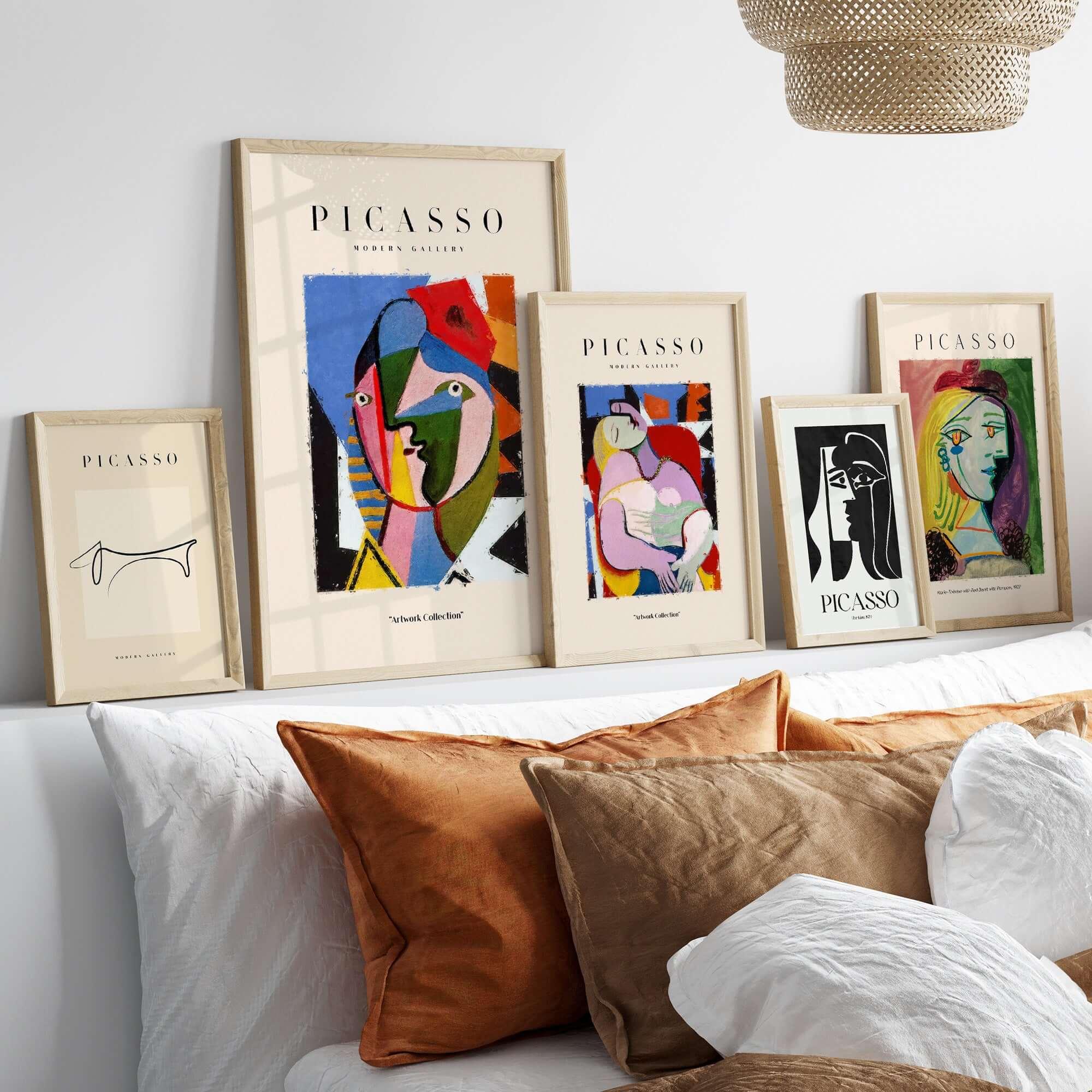 Colorful Cubist Portrait Art Print | Picasso Inspired – This Art World