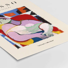 Picasso Le Rêve Inspired Reclining Woman Art Print Cubist Poster Artwork Collection showcasing colorful abstraction.