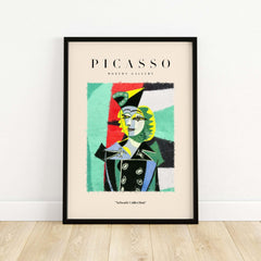 Picasso Woman Black Jacket Abstract Portrait Poster Cubist Style Artwork Print Collection