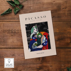 Picasso Seated Woman Reading Abstract Figure Art Print Modern Gallery Artwork Poster