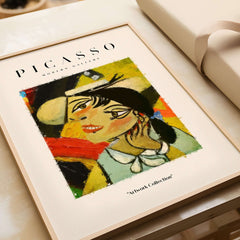 Picasso Smiling Woman Abstract Portrait Poster Cubist Style Artwork Print Modern Gallery