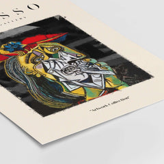 Picasso Weeping Woman Inspired Art Print Abstract Portrait Poster Artwork Collection featuring an abstract portrait.