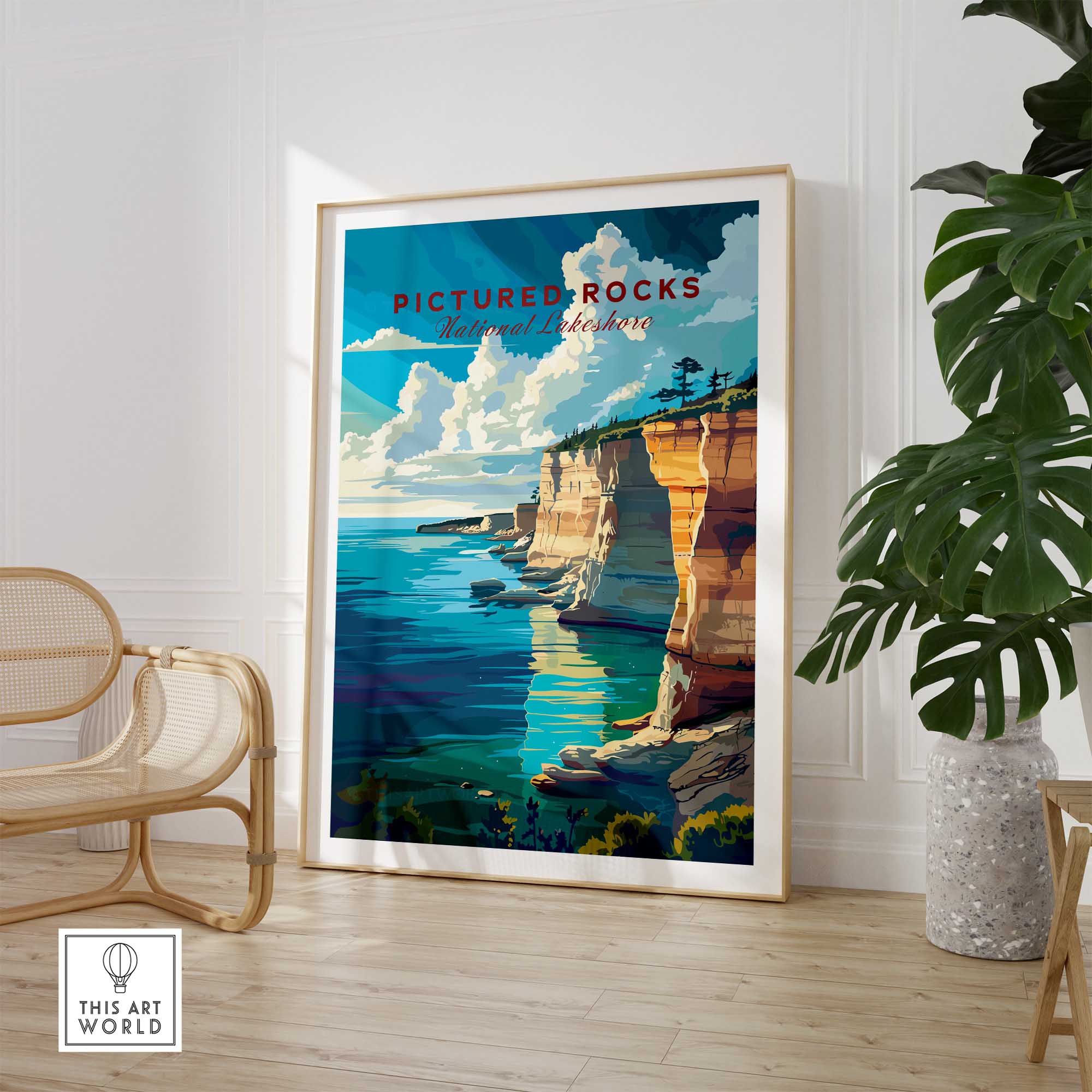 Pictured Rocks Poster-This Art World