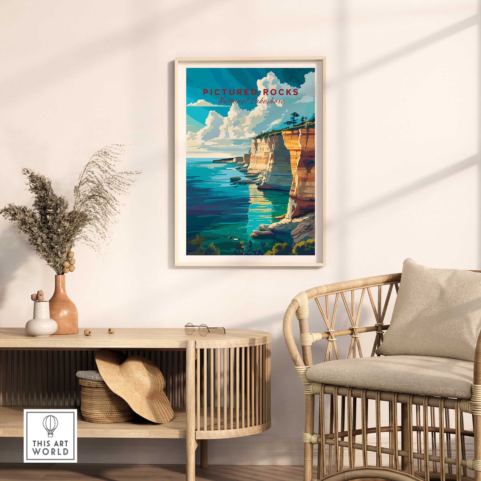 Pictured Rocks Poster-This Art World