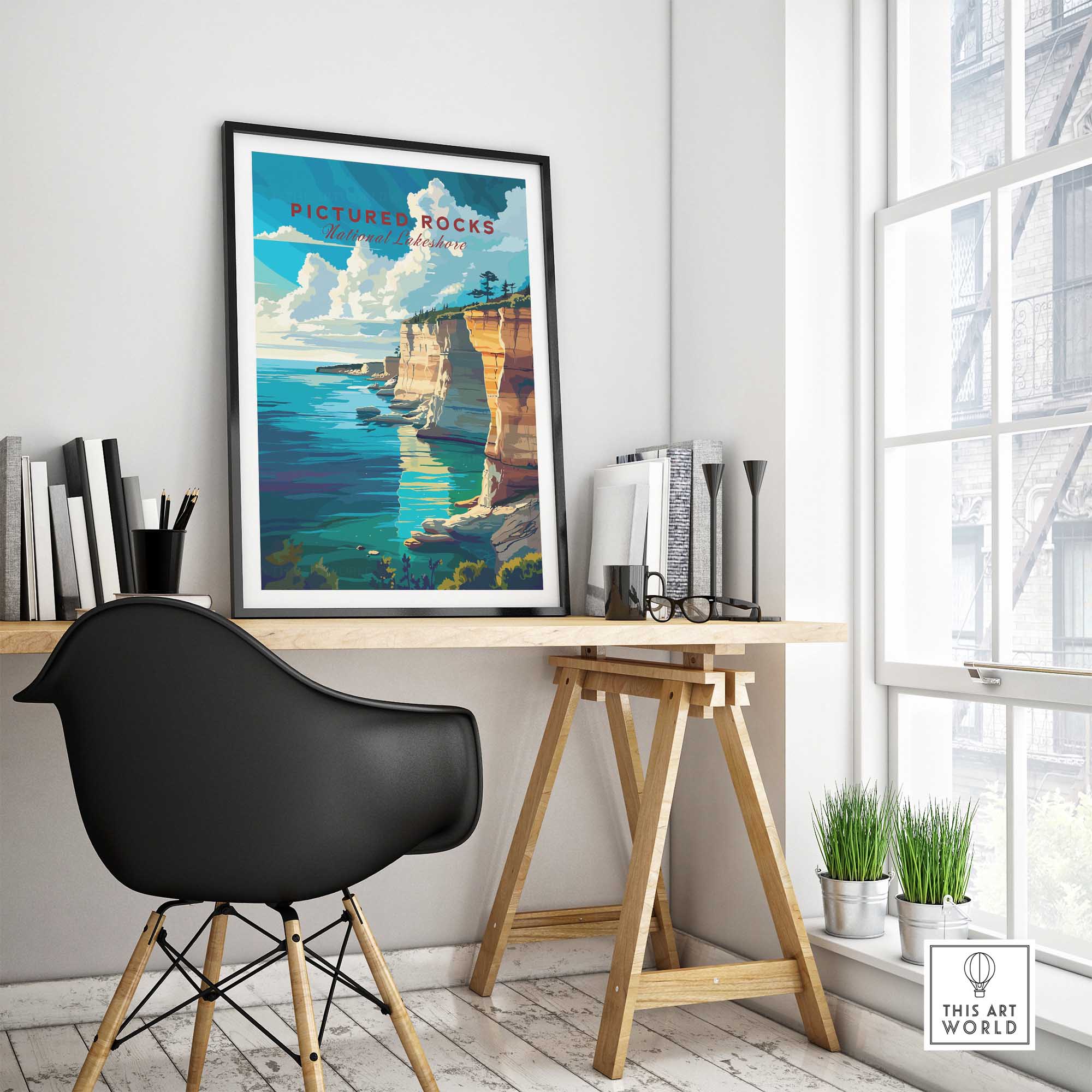 Pictured Rocks Poster-This Art World
