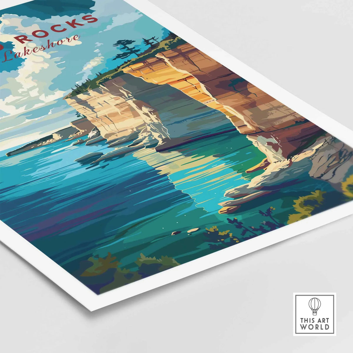 Pictured Rocks Poster-This Art World