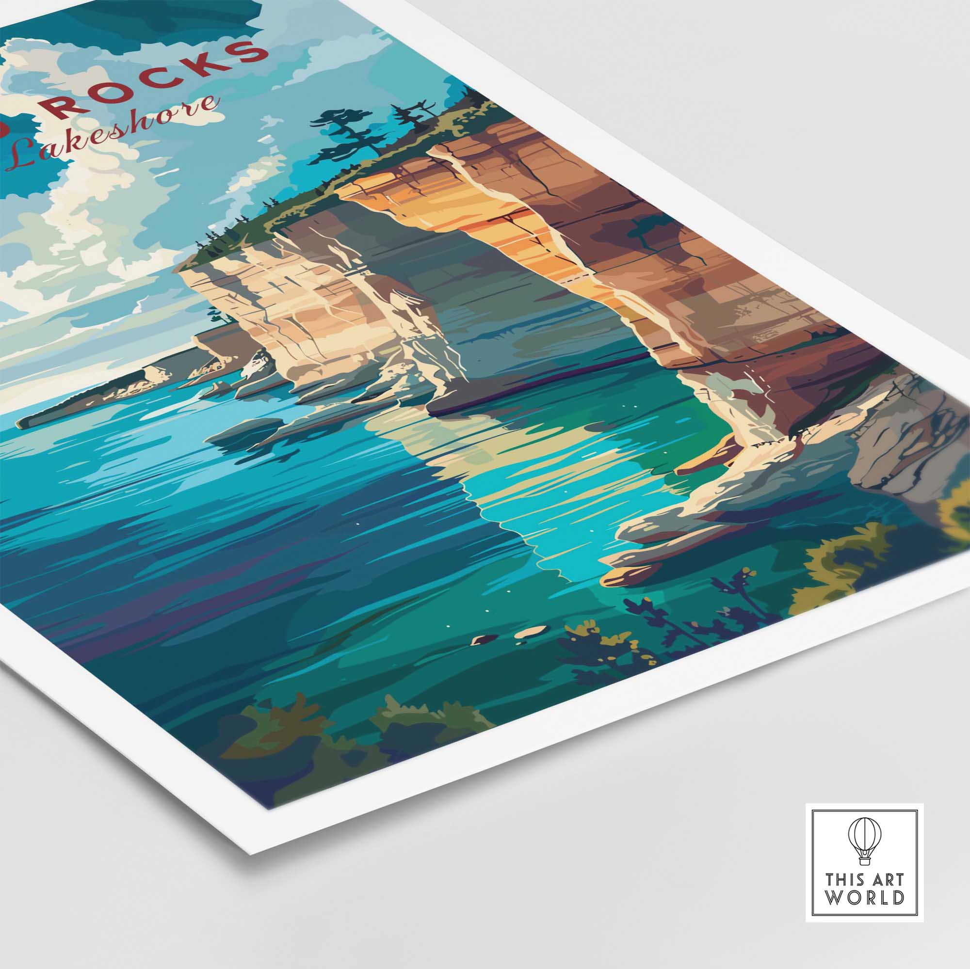 Pictured Rocks Poster-This Art World