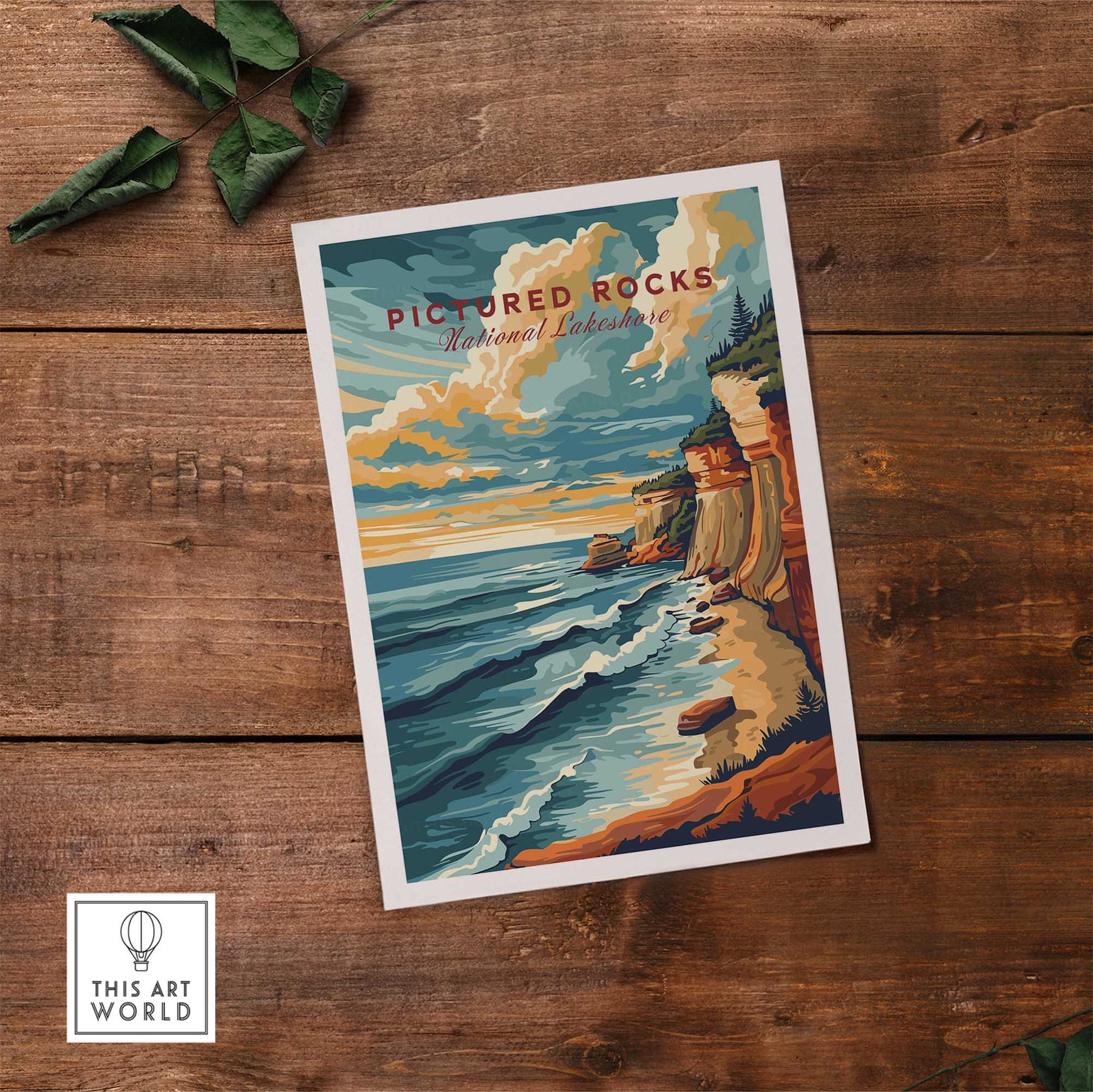 Pictured Rocks Print - Scenic National Lakeshore Art – This Art World