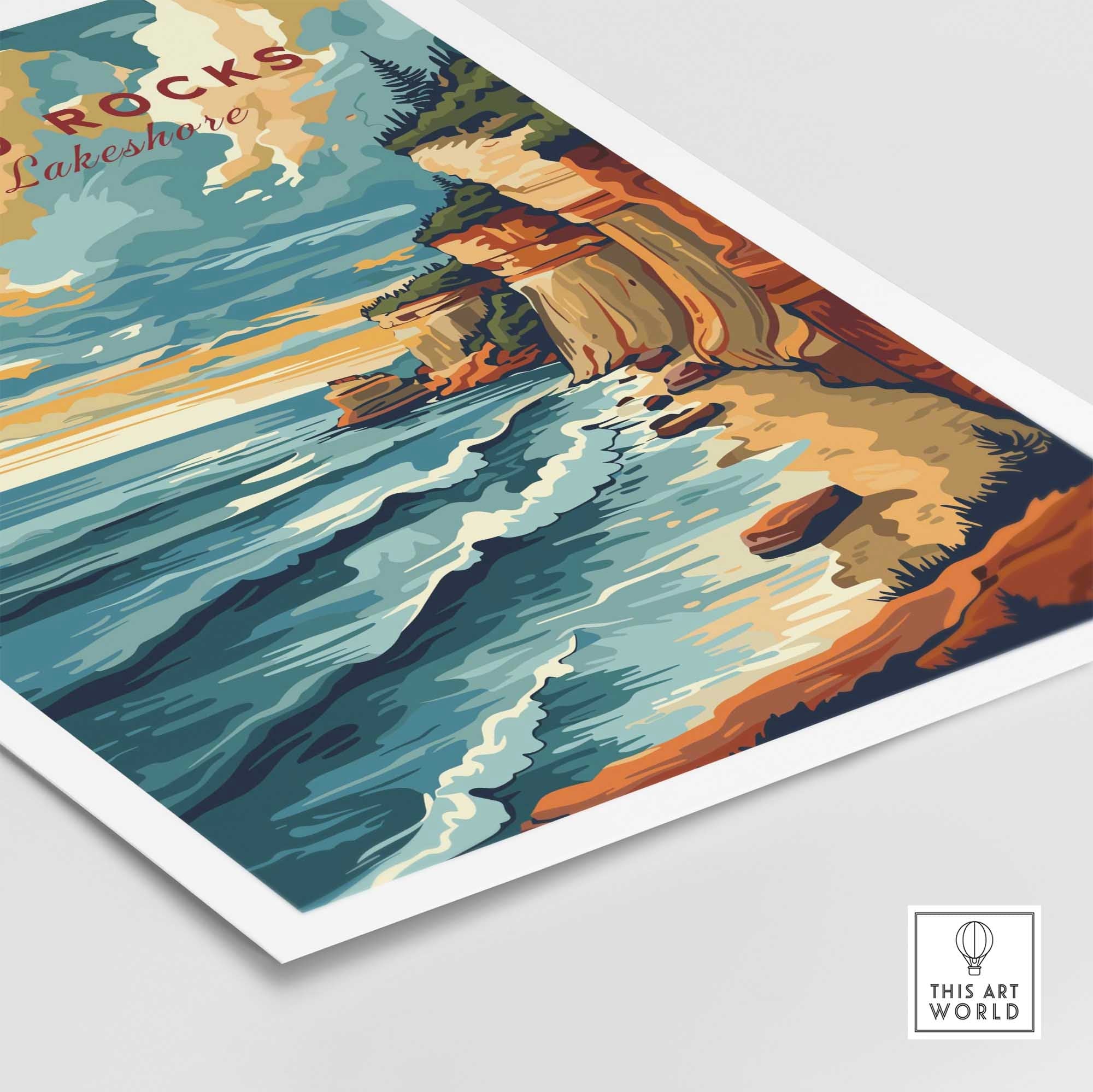 Pictured Rocks Print - National Lakeshore-This Art World