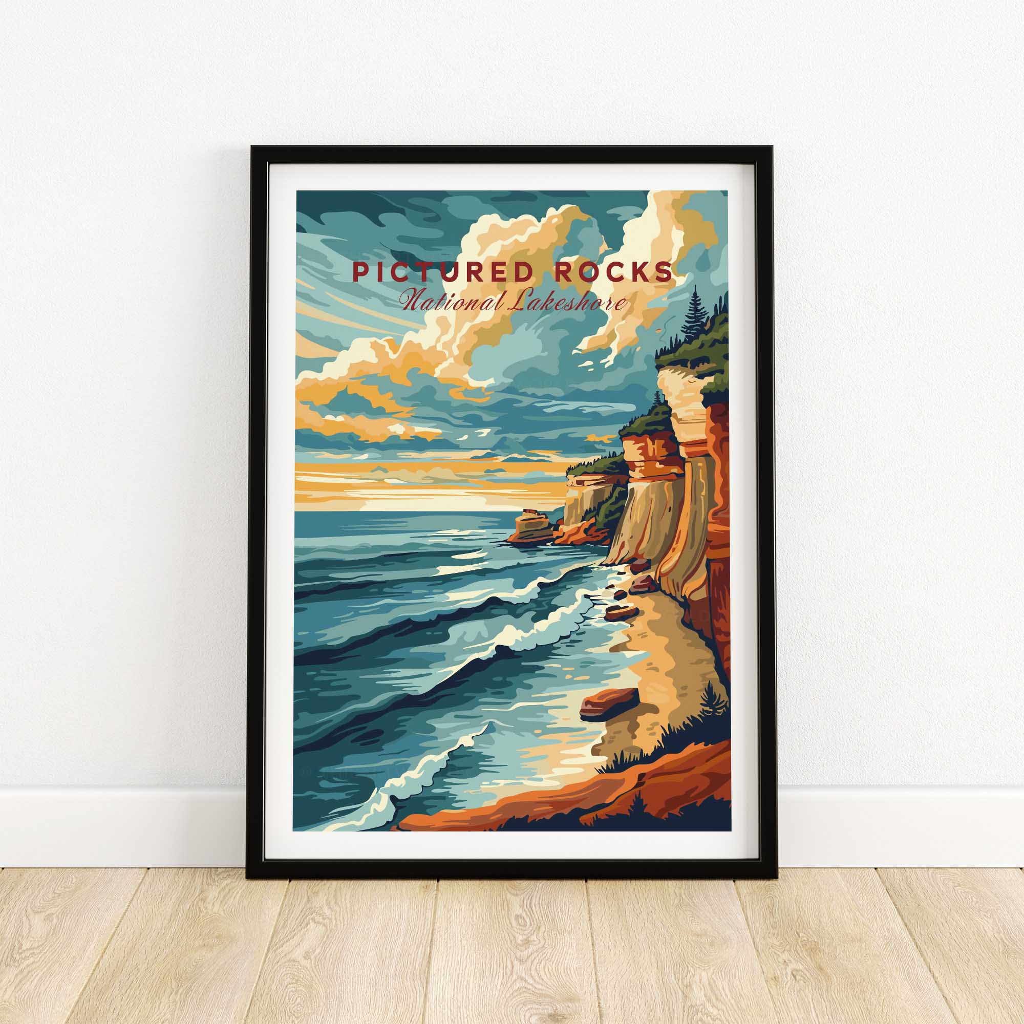 Pictured Rocks Print - National Lakeshore-This Art World