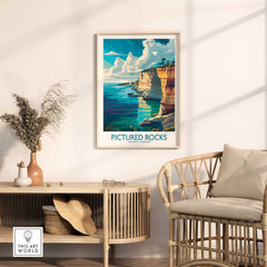 Pictured Rocks Travel Poster-This Art World