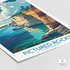 Pictured Rocks Travel Poster-This Art World