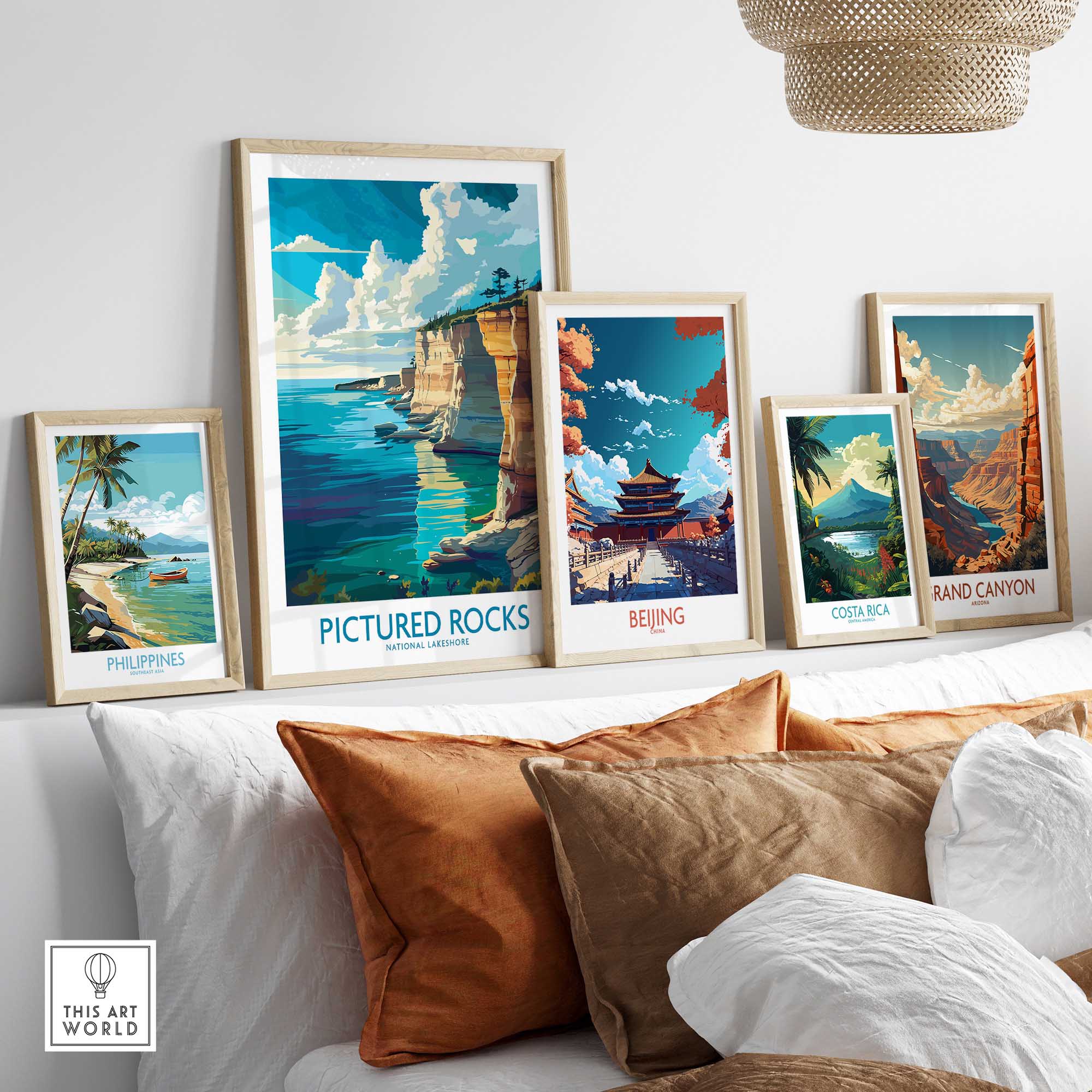 Pictured Rocks Travel Poster-This Art World
